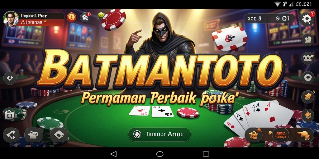 Tampilan gameplay Poker yang seru dan menegangkan di BATMANTOTO.