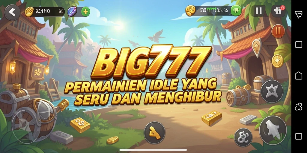 Screenshot gameplay yang memperlihatkan momen seru di BIG777.