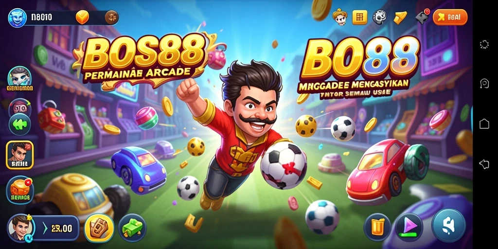 Tampilan gameplay <strong>BOS88</strong> yang seru dan menegangkan dalam genre Arcade.