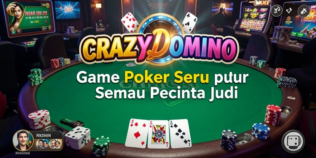 Tampilan gameplay mendebarkan dari CRAZYDOMINO yang menyenangkan.