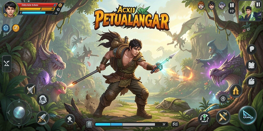 Gameplay F32 menampilkan aksi seru dan grafis menawan.