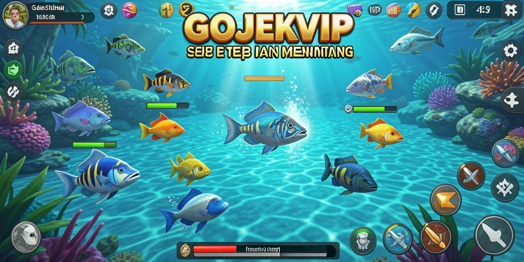 Gameplay seru di GOJEKVIP dengan aksi tembak ikan.