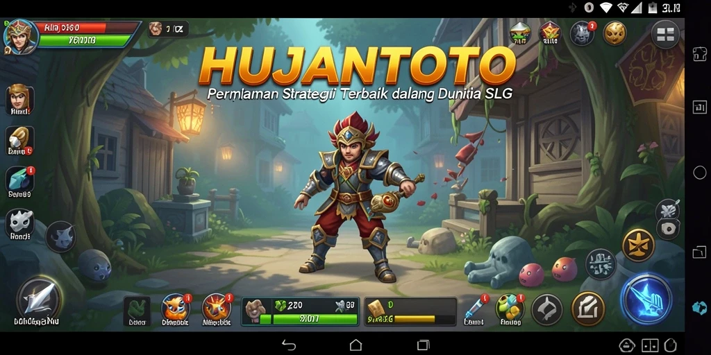 Tampilan gameplay strategis di HUJANTOTO yang memikat.