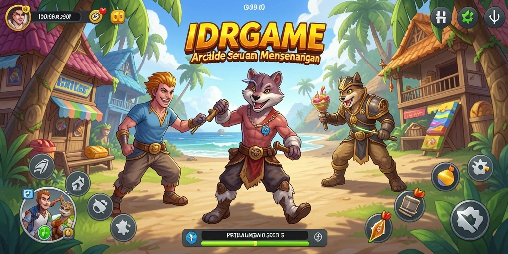 Tampilan gameplay IDRGAME dengan aksi seru dan grafis menawan.