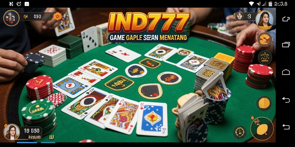 Tampilan gameplay Gaple yang seru di IND777.