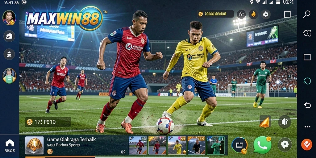 Gameplay seru dalam aplikasi MAXWIN88 yang menampilkan berbagai olahraga.