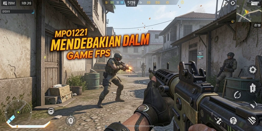 Screenshot gameplay MPO1221 menampilkan aksi menembak yang mendebarkan.