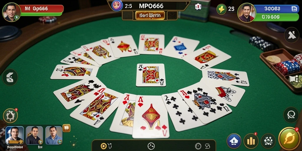 Tampilan menarik dari gameplay Gaple di MPO666.
