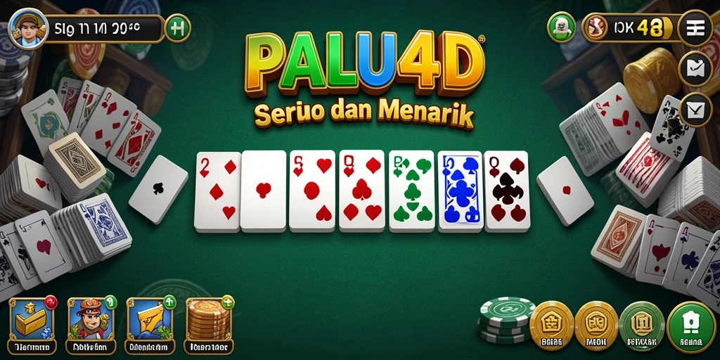 Screenshot tampilan gameplay PALU4D yang menampilkan keseruan permainan Domino.