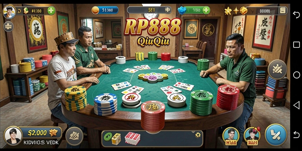 Gameplay QiuQiu yang menarik dan mendebarkan di RP888.