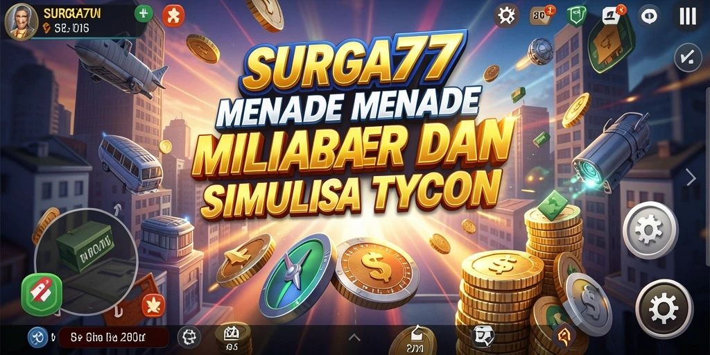 Tampilan gameplay <strong>SURGA77</strong> yang seru dalam membangun bisnis.