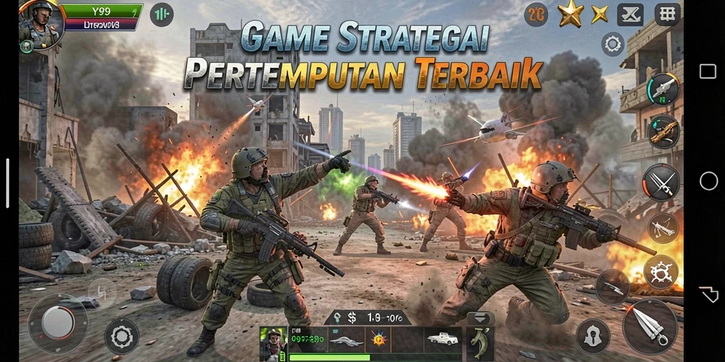 Tampilan strategi aksi pertempuran Y89 yang mendebarkan.